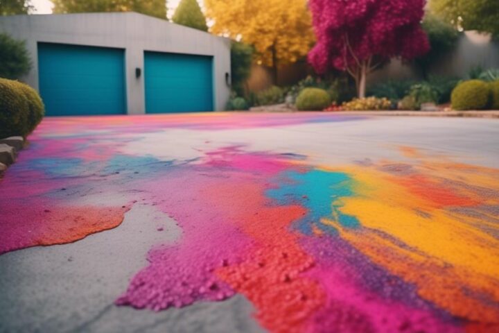 painting concrete driveways feasibility and process