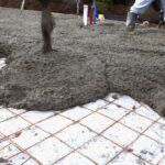 Pouring an exposed aggregate concrete driveway